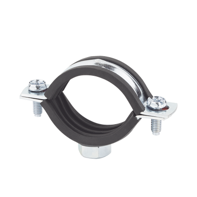 Abrazadera isofónica reforzada 1 1/2" (48mm). — INDEX · SKU AB-RIP-048