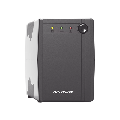 UPS de 600 VA / 360W / Protección Contra Sobrecarga y Descarga / Entrada y Salida 120 VCA / 6 Tomas NEMA 5-15R (4 con Respaldo y 2 sin Respaldo) — HIKVISION · SKU DS-UPS600-X
