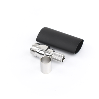 Conector N Hembra Plegable con Pin Cautivo para cables RG8 LMR-400
