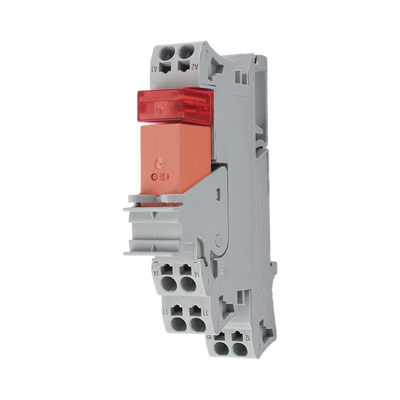 Módulo con Relé / 115V AC / 16A Permanente / 1 Inversor / LED Rojo / Push-in CAGE CLAMP® / Montaje Carril DIN / IP20 — WAGO · SKU 788-507