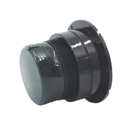Burbuja Brillante de Larga Vida Útil, con 8 LEDs Color Verde, Domo Verde, 12Vcd