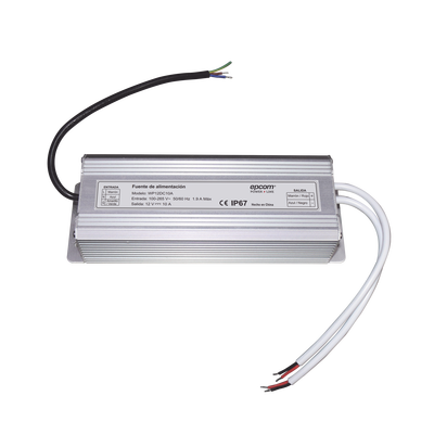 Fuente 12 V / 10 Amperes | Waterproof | Intemperie grado IP67