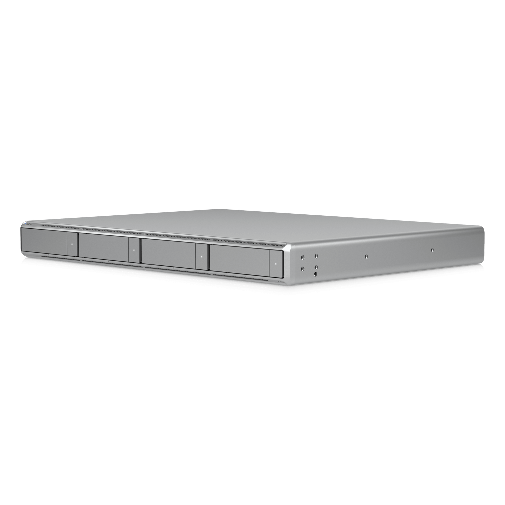 NVR Rack 1U / 4 Bahías Hot-Swap / 10G SFP+ y 2.5GbE / 30 Cámaras 4K / Edge-AI / HDMI Viewport