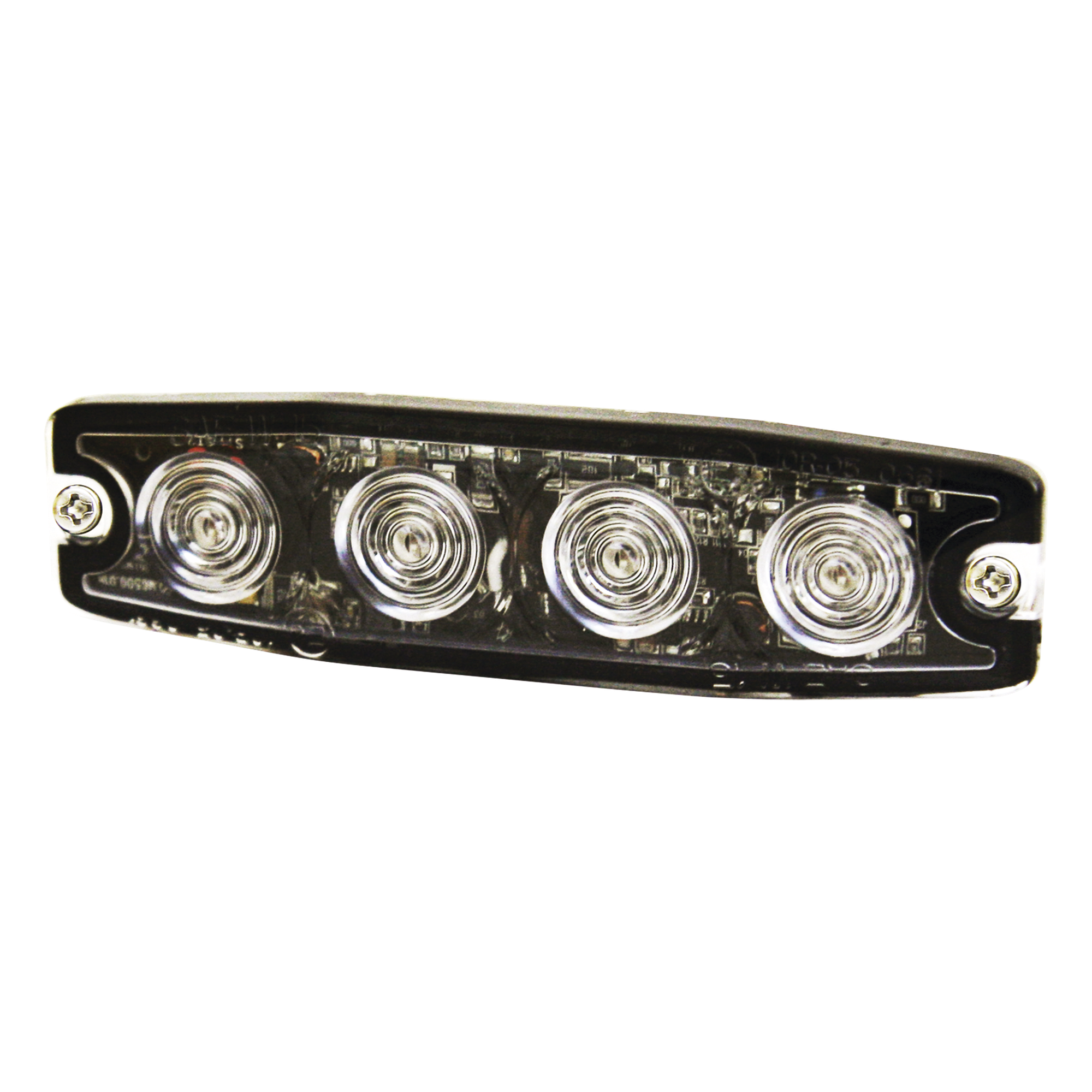 Luz Auxiliar de 4 LED, Ambar, Lente Transparente, SAE — SIGNALPRO · SKU SPL4A