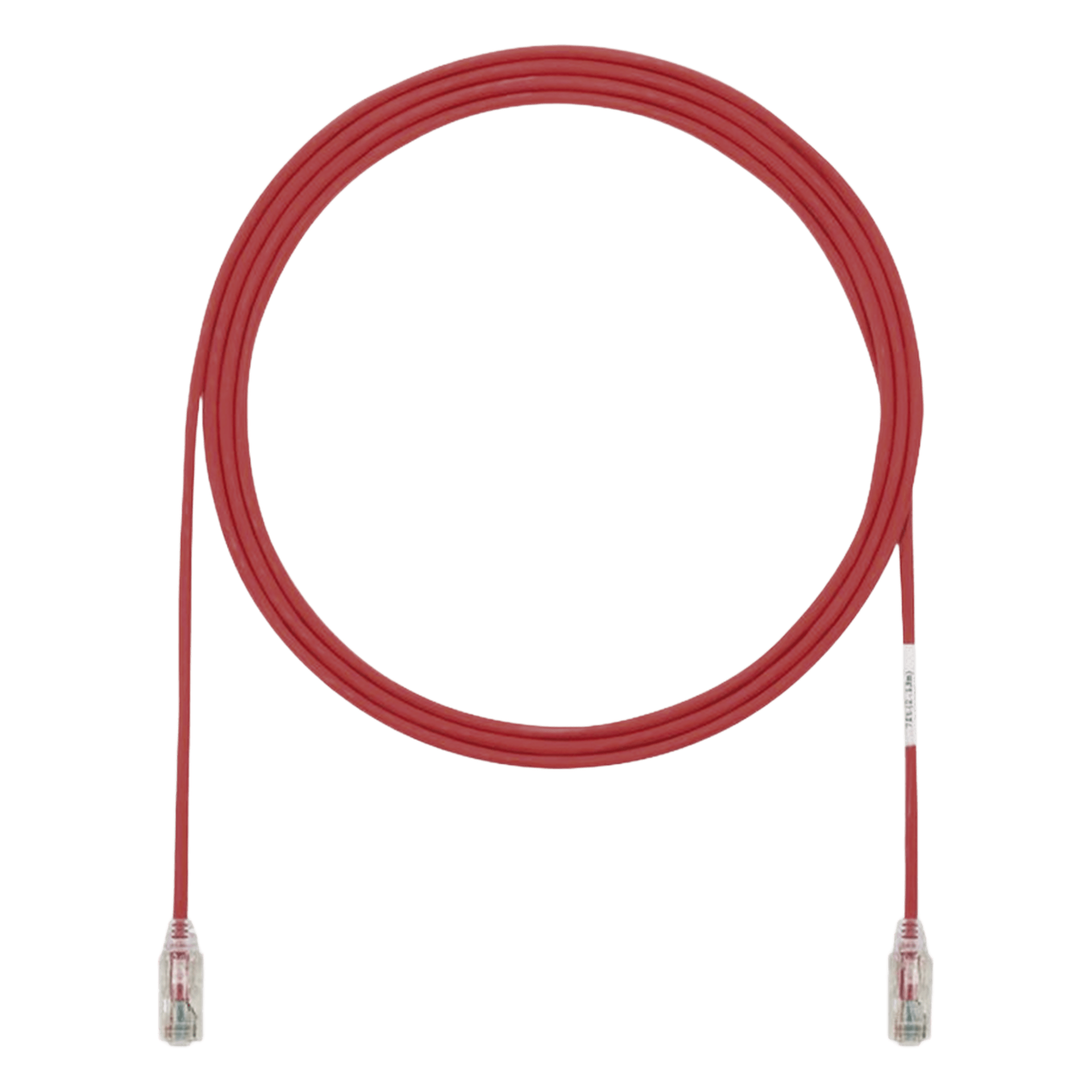 Cable de Parcheo TX6, UTP Cat6, Diámetro Reducido (28AWG), Color Rojo, 0.3 Metros (1 Pie) — PANDUIT · SKU UTP28SP1RD