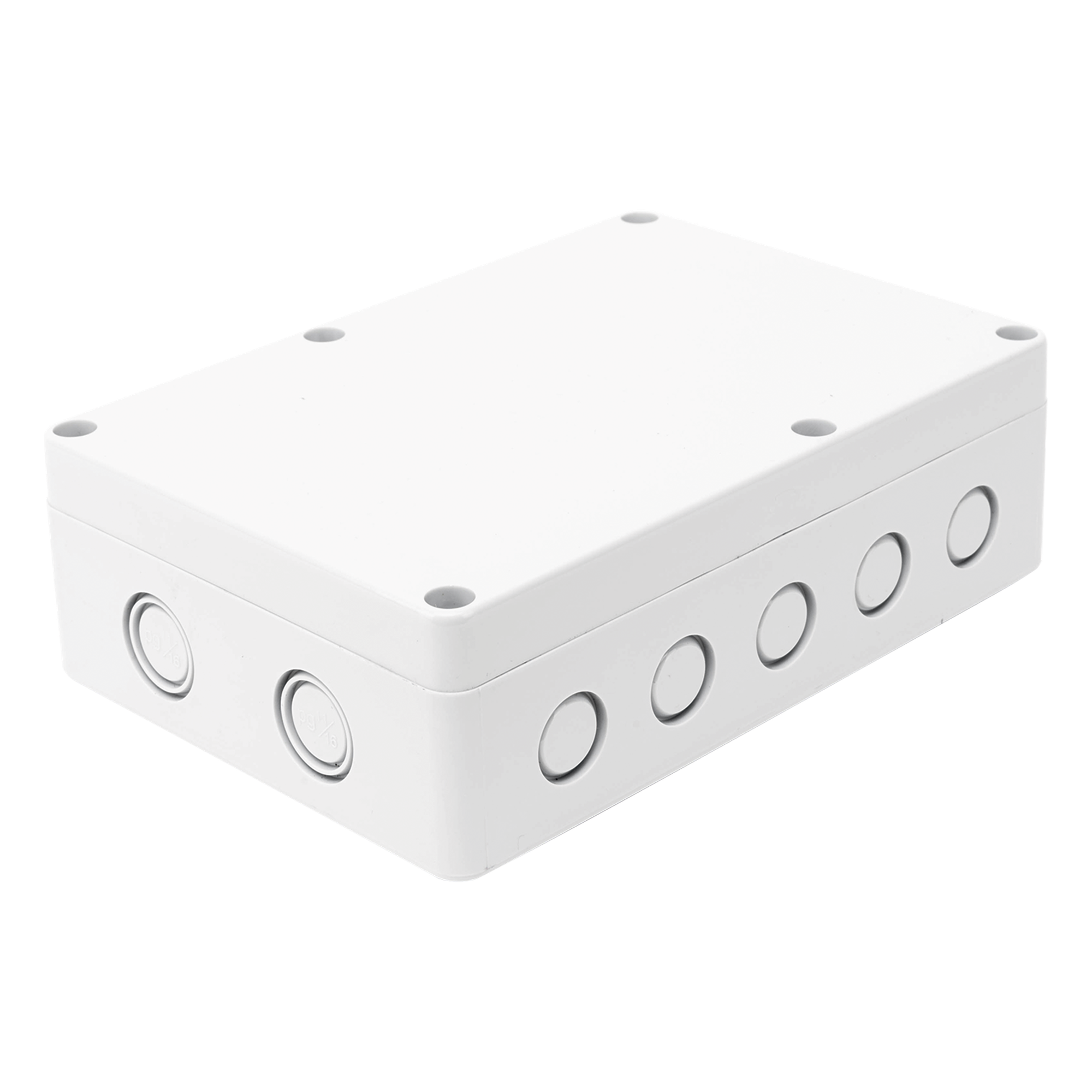 Gabinete Plástico para Exterior / IP65 / 180 x 125 x 57 mm / 16 Entradas de Cableado / -20 a 60 °C / ABS