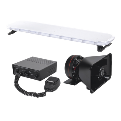 Kit de Señalización para Unidades de Seguridad / Barra LED 132 Unidades G3 HyperLux / Sirena 100W 7 Tonos / Bocina Uso Rudo 8 Ohms / IP65 / Controlador 45 Patrones / 116.84 cm (3.83 ft) de Largo — EPCOM INDUSTRIAL SIGNALING · SKU X75AKIT