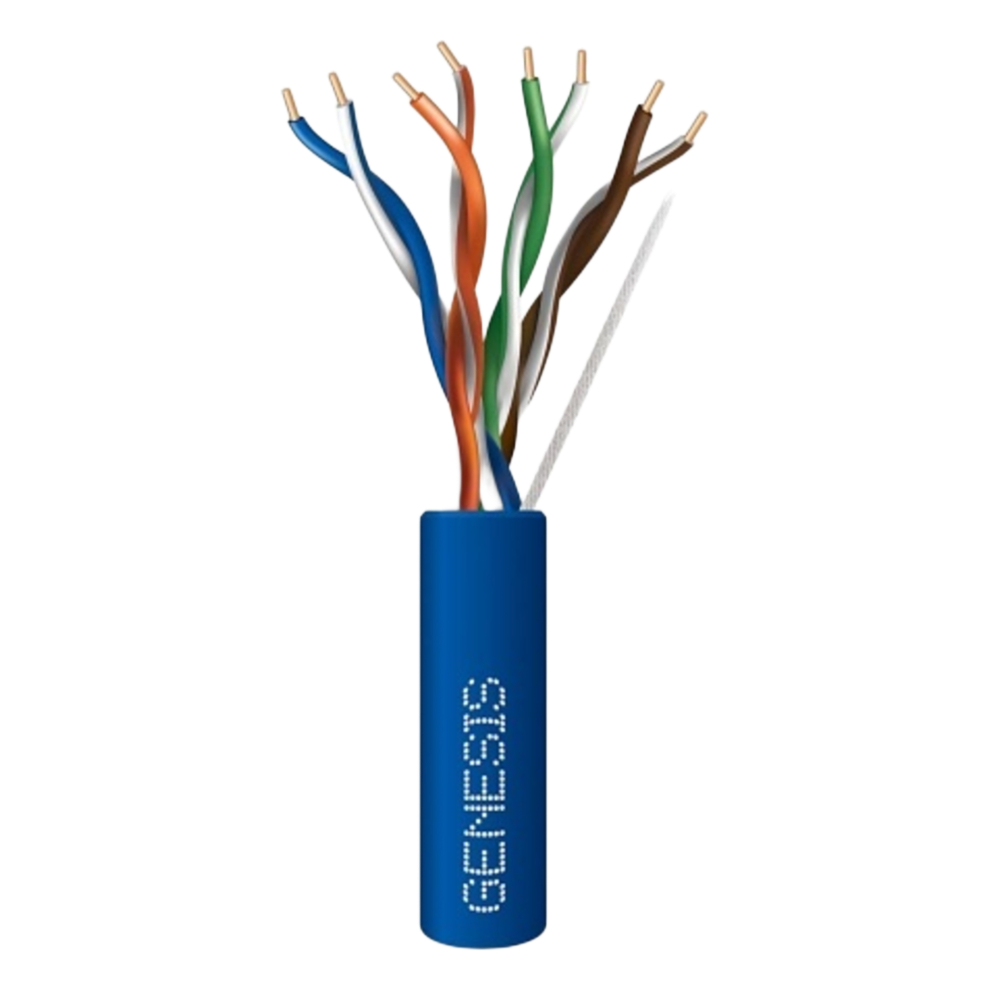 Bobina de Cable de 305 Metros (1000 Pies) / UTP Cat6 Riser / Color Azul / UL, CMR, Probado a 350 MHz / Para Aplicaciones de CCTV, Redes de Datos IP Megapixel / Control RS485 — GENESIS · SKU 6360-1106/1000