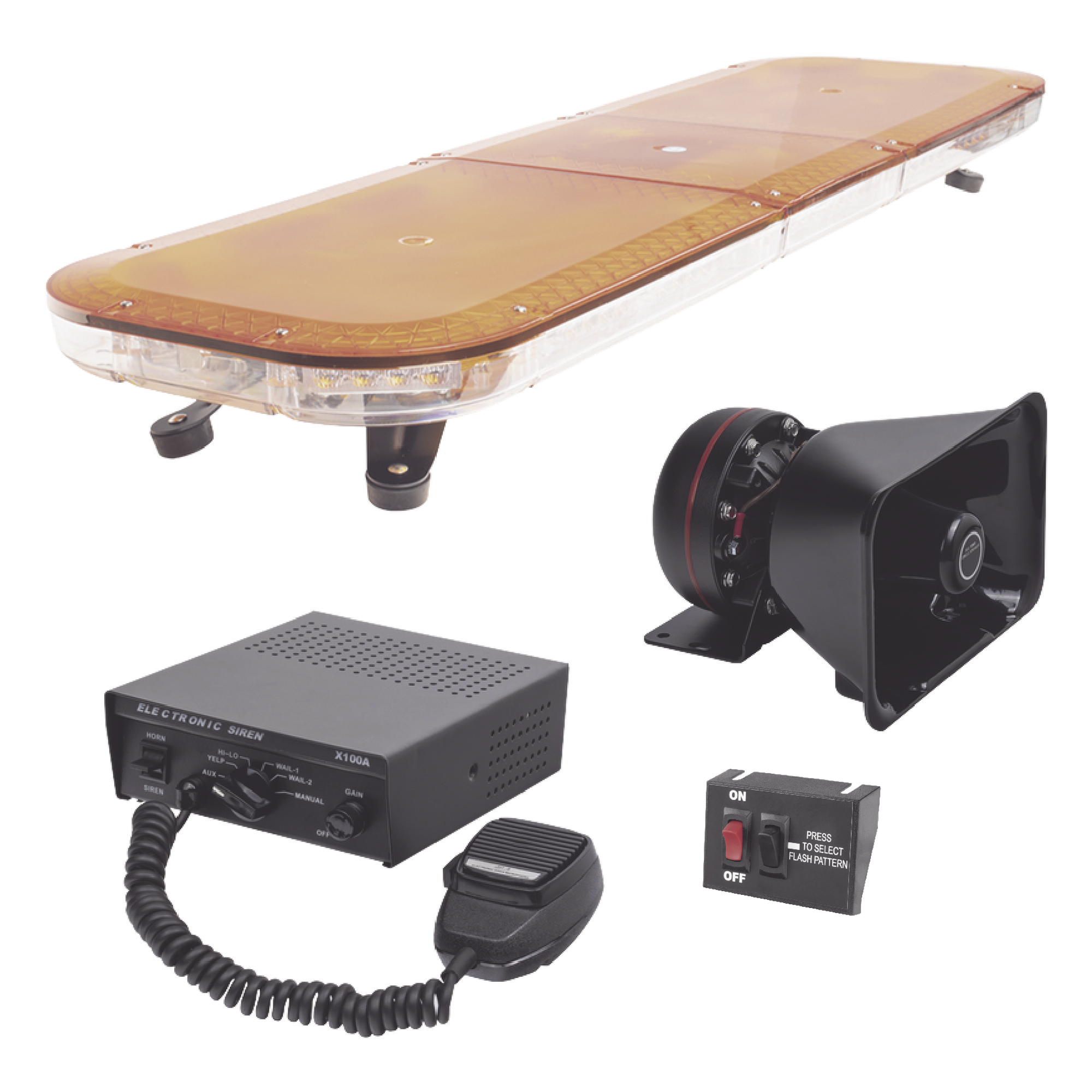 Kit básico para equipamiento de unidades de seguridad privada, minería e industria — EPCOM INDUSTRIAL SIGNALING · SKU X67AKIT