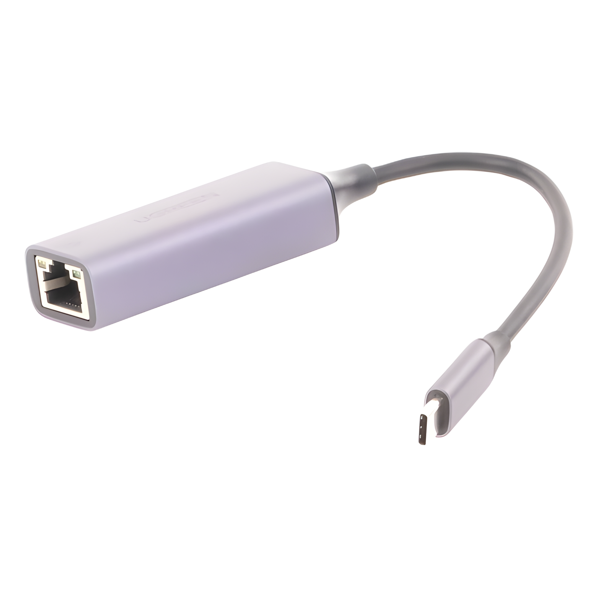 Adaptador de Red USB-C 3.1 (5 Gbps) a RJ45 | Thunderbolt 3 | Admite 10/100/1000 Mbps | Chip Inteligente | Amplia Compatibilidad | Caja de Aluminio | Longitud del cable 10 cm.