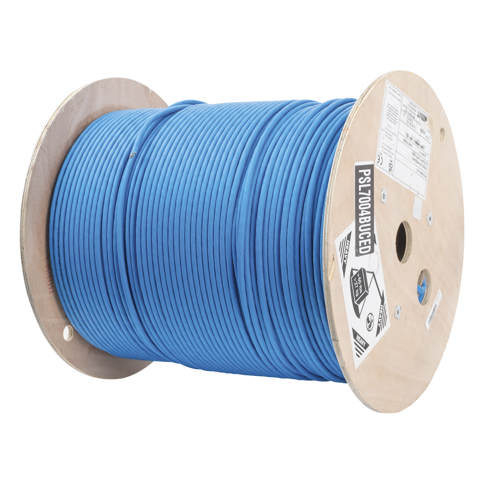 Bobina de Cable Blindado S/FTP de 4 Pares, Cat7, Inmune a Ruido e Interferencias, LSZH (Bajo Humo, Cero Halógenos), Color Azul, Bobina de 500 Metros (1640 Pies) — PANDUIT · SKU PSL7004BU-CED