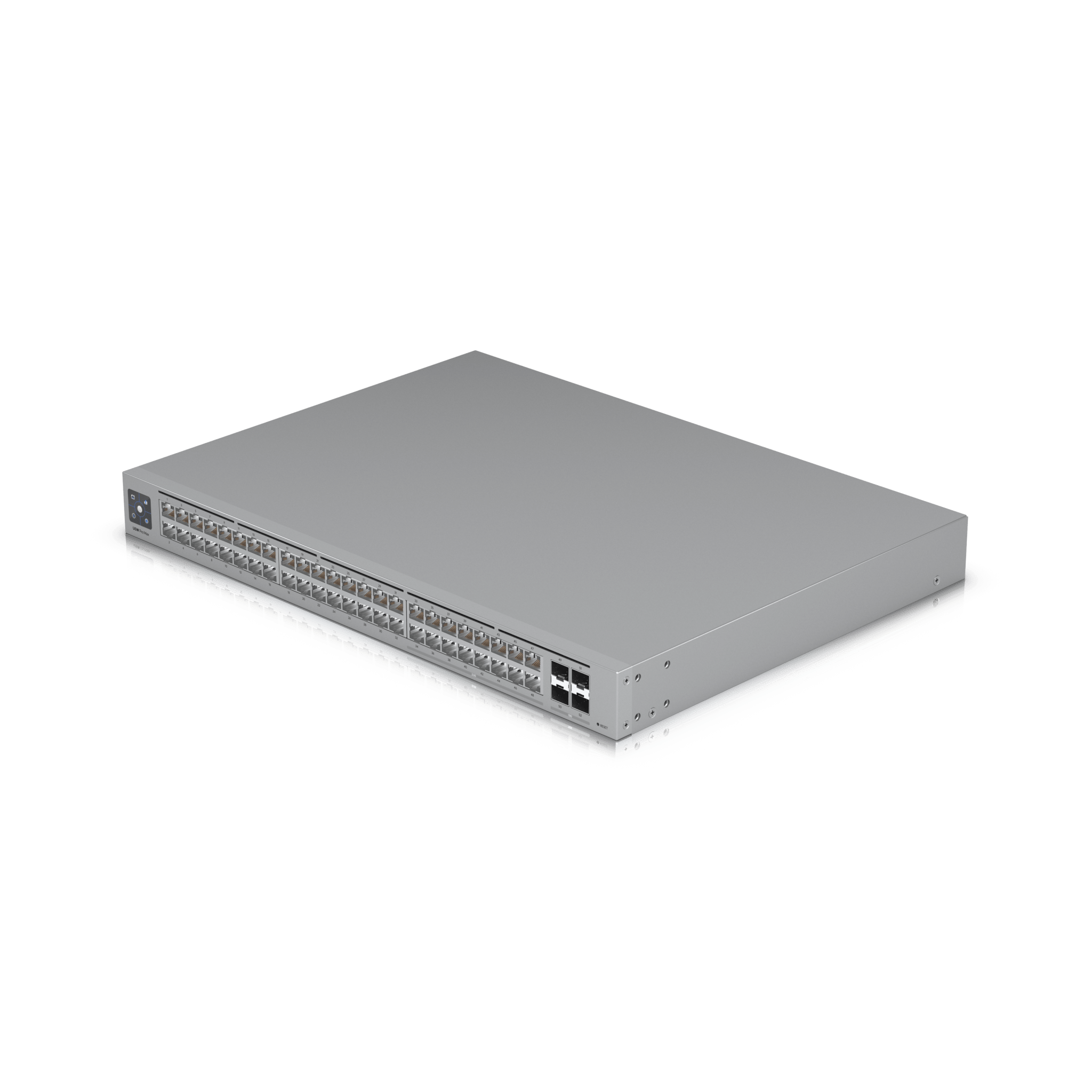 UniFi Switch Pro Max 48 – Switch Capa 3 con 48 Puertos (16 × 2.5 GbE y 32 × 1 GbE), 4 Puertos SFP+ 10G y Pantalla Informativa Integrada