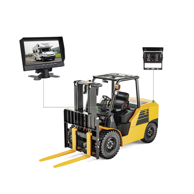 Sistema de Cámara de Reversa Alámbrico / Monitor LCD 7 Pulgadas Full HD / Cámara IR CMOS 18 LEDs / Ángulo de Visión 120° / IP69K / 12/24 VCC / Cable 20 m (65.6 ft)