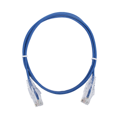 Cable de Parcheo Slim UTP Cat6 - 1 Metro (3.28 Pies), Azul, Diámetro Reducido (28 AWG) — LINKEDPRO BY EPCOM · SKU LP-UT6-100-BU28