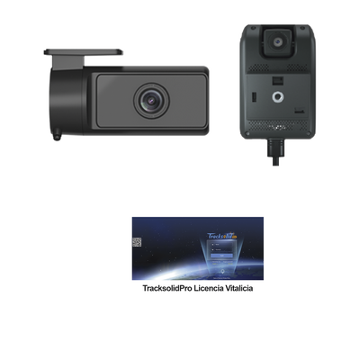 KIT Dashcam con sistema de control ADAS (asistencia de manejo) y Camara de cabina (CI03) / Multiples alarmas /Comunicación dos vías / ideal para flotas vehiculares / Facil instalacio / Incluye licencia vitalicia plataforma TrackSolidPro — JIMIIOT · SKU JC261CI03V