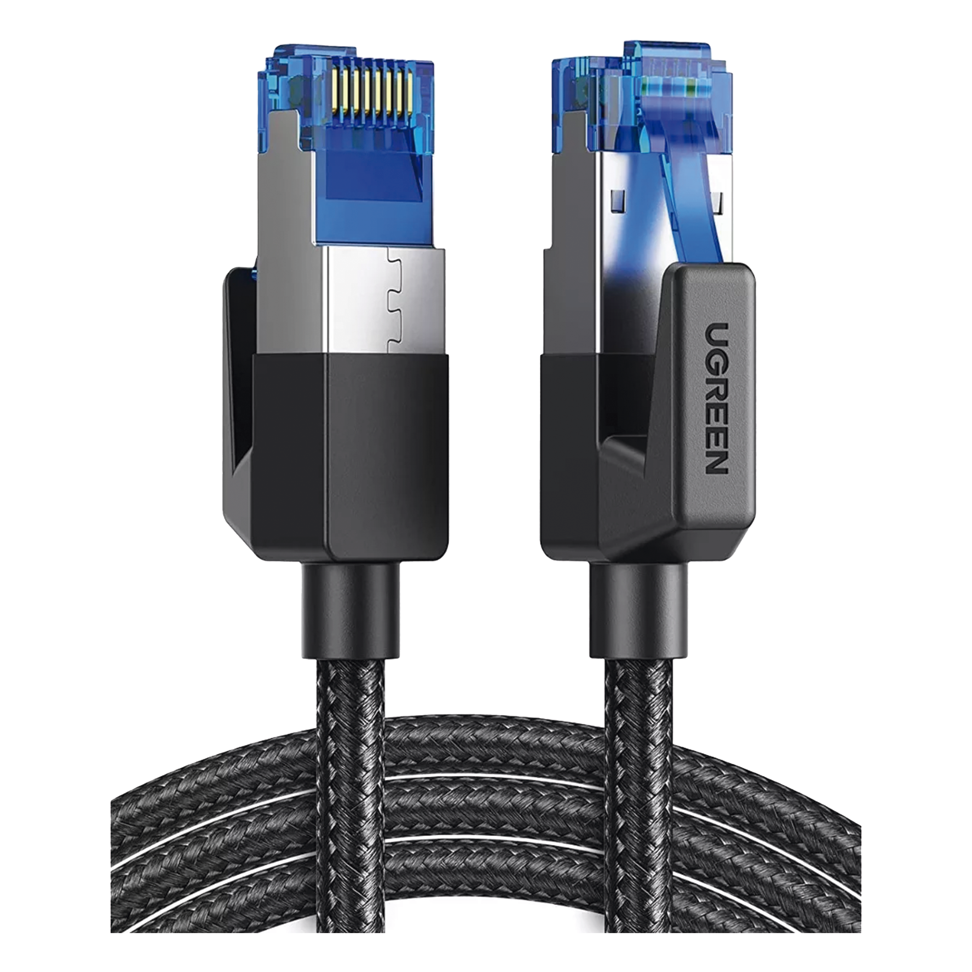 Cable Ethernet Cat8 CLASS F/FTP Redondo con Malla de Nylon 2 Metros (6.56 Pies) — UGREEN · SKU 80431