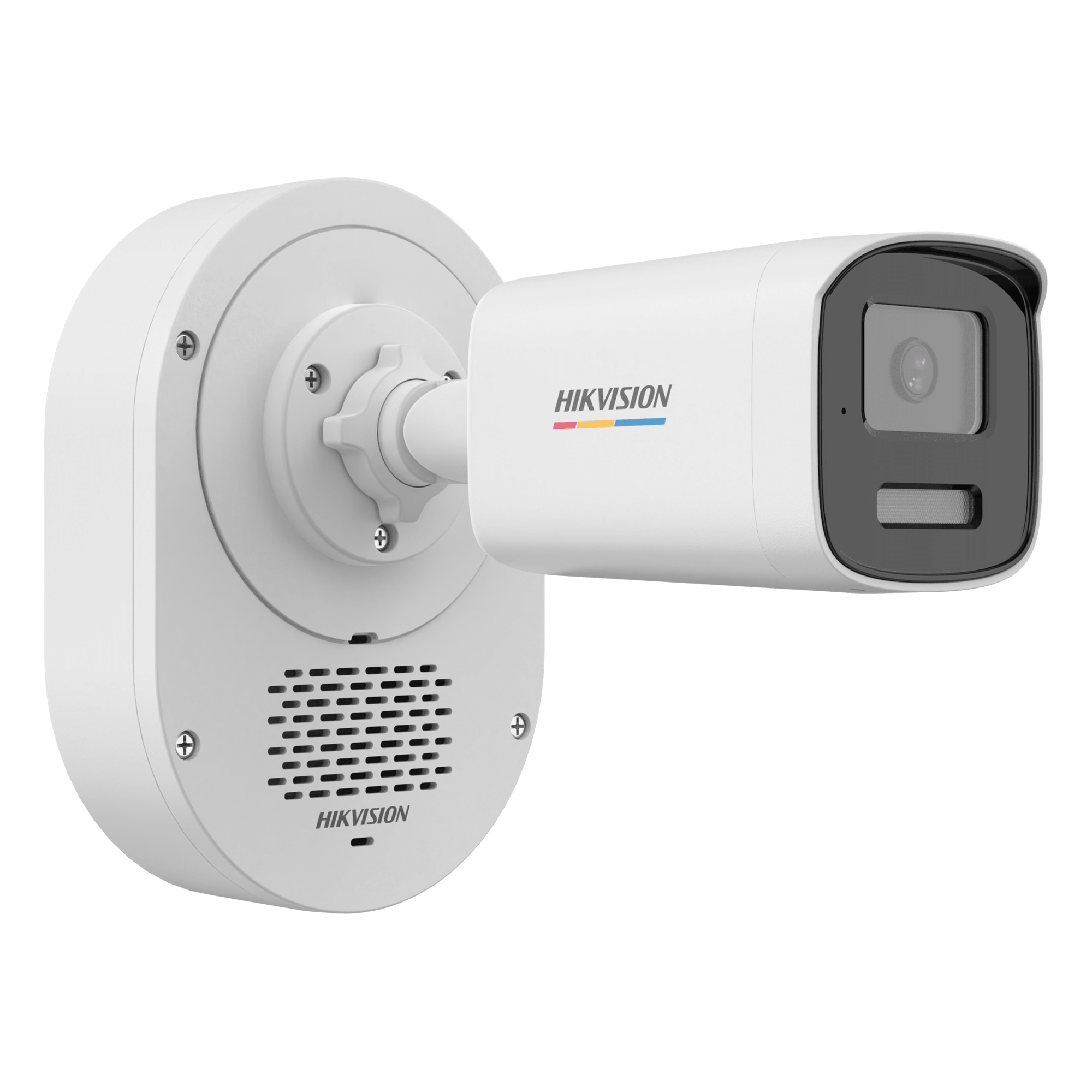 Cámara Bala IP / 4 Megapixel / ColorVu 3.0 / Dual Light 50 m (164 ft) / Audio Bidireccional SoundMax / Luz Estroboscópica Rojo-Azul / AcuSense Lite / IP67 / WDR 120 dB / PoE