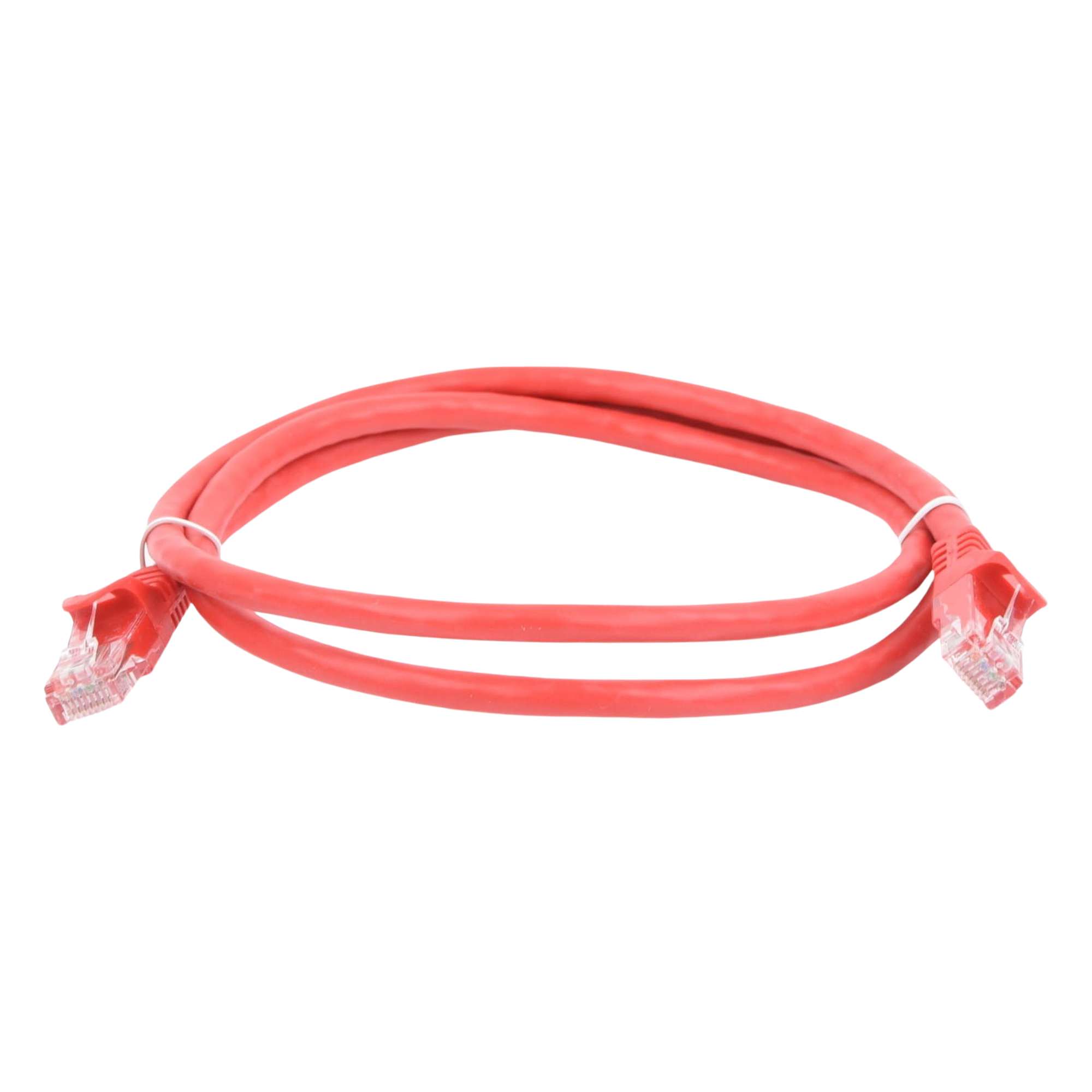 Cable de Parcheo UTP Cat6 / 1 Metro (3.28 Pies) / RJ45 / Sin Blindaje / Rojo