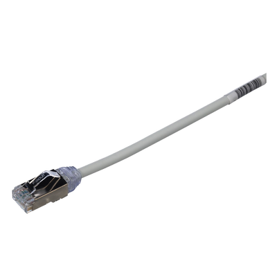 Patch Cord Cat6A, Diametro Reducido 28 AWG, Blindado S/FTP, CM/LS0H, 2 Metros (6.56 Pies), Color Gris — PANDUIT · SKU STP28X2MIG
