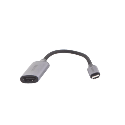 Cable Adaptador USB C a HDMI 4K@60Hz / Convertidor Thunderbolt 3 / Caja de Aluminio / HDMI V2.0 / 3D / Longitud del Cable 10 cm (3.94 Pulgadas)