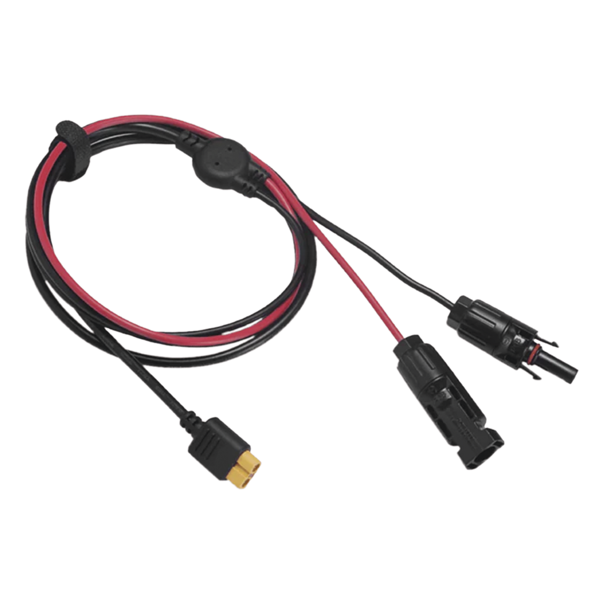Cable Fotovoltaico / 2.5 m (8.2 ft) / 12 AWG / MC4 Macho-Hembra + XT60 / Negro — ECOFLOW · SKU LMC4XT60I2.5M