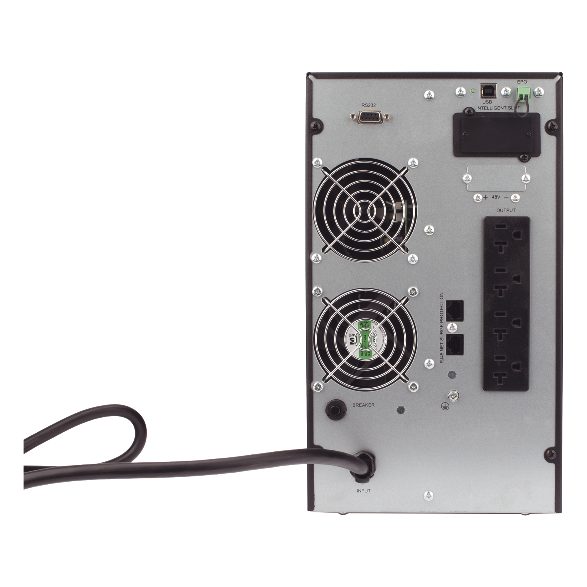 UPS 2000VA/1800W Online Doble Conversión /Pantalla LCD / 4 tomas 5-15R / Regulación de Voltaje / Protección RJ45