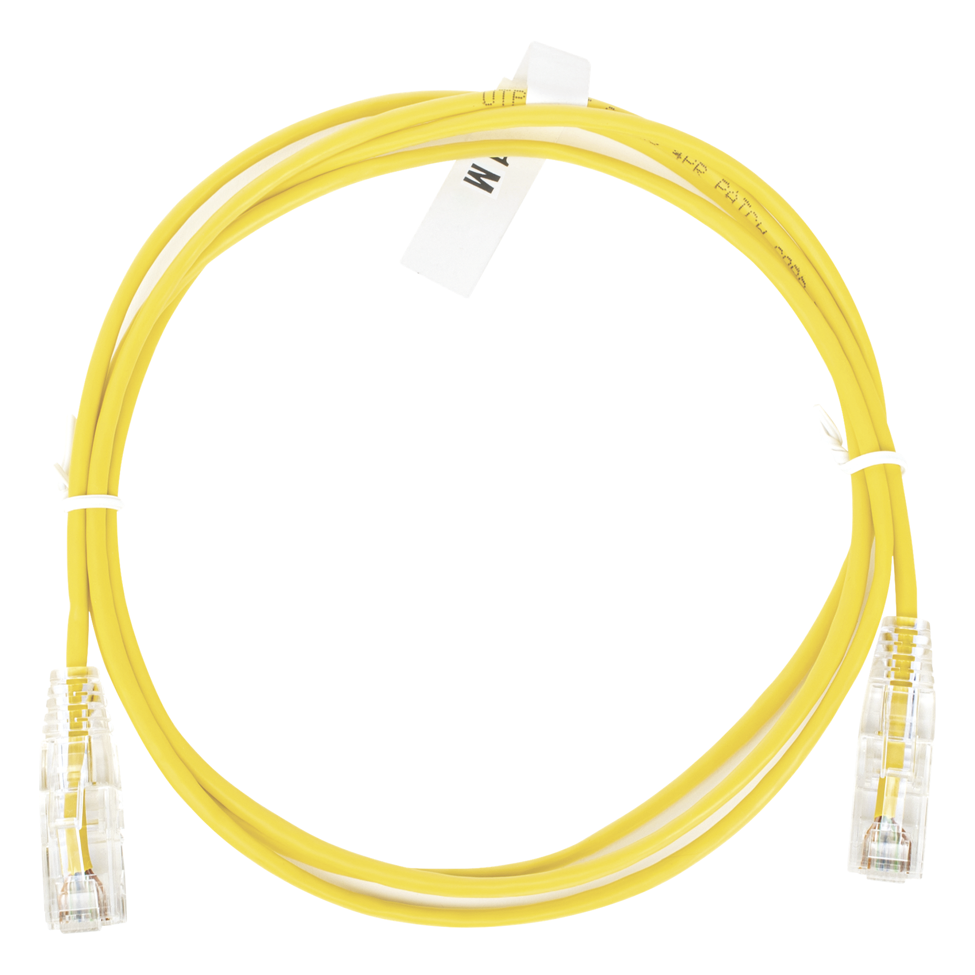 Cable de Parcheo Slim UTP Cat6 - 1 Metro (3.28 Pies), Amarillo, Diámetro Reducido (28 AWG) — LINKEDPRO BY EPCOM · SKU LP-UT6-100-YE-28