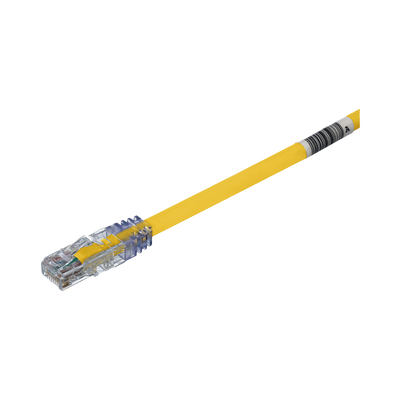 Cable de Parcheo UTP, Cat6A, 24 AWG, CM, Color Amarillo, 9.14 Metros (30 Pies)