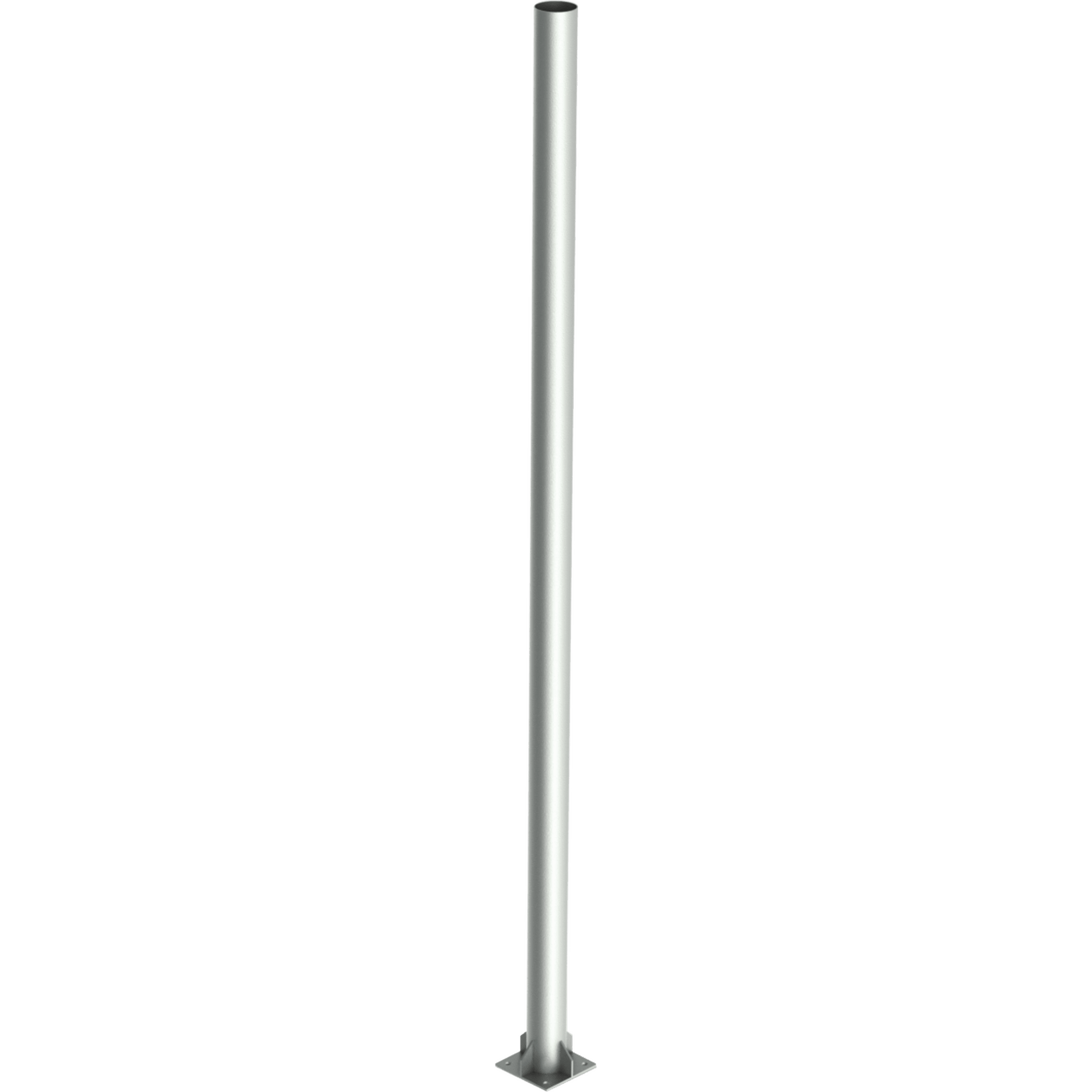 Poste de Acero Galvanizado para Videovigilancia, 6 m de altura.