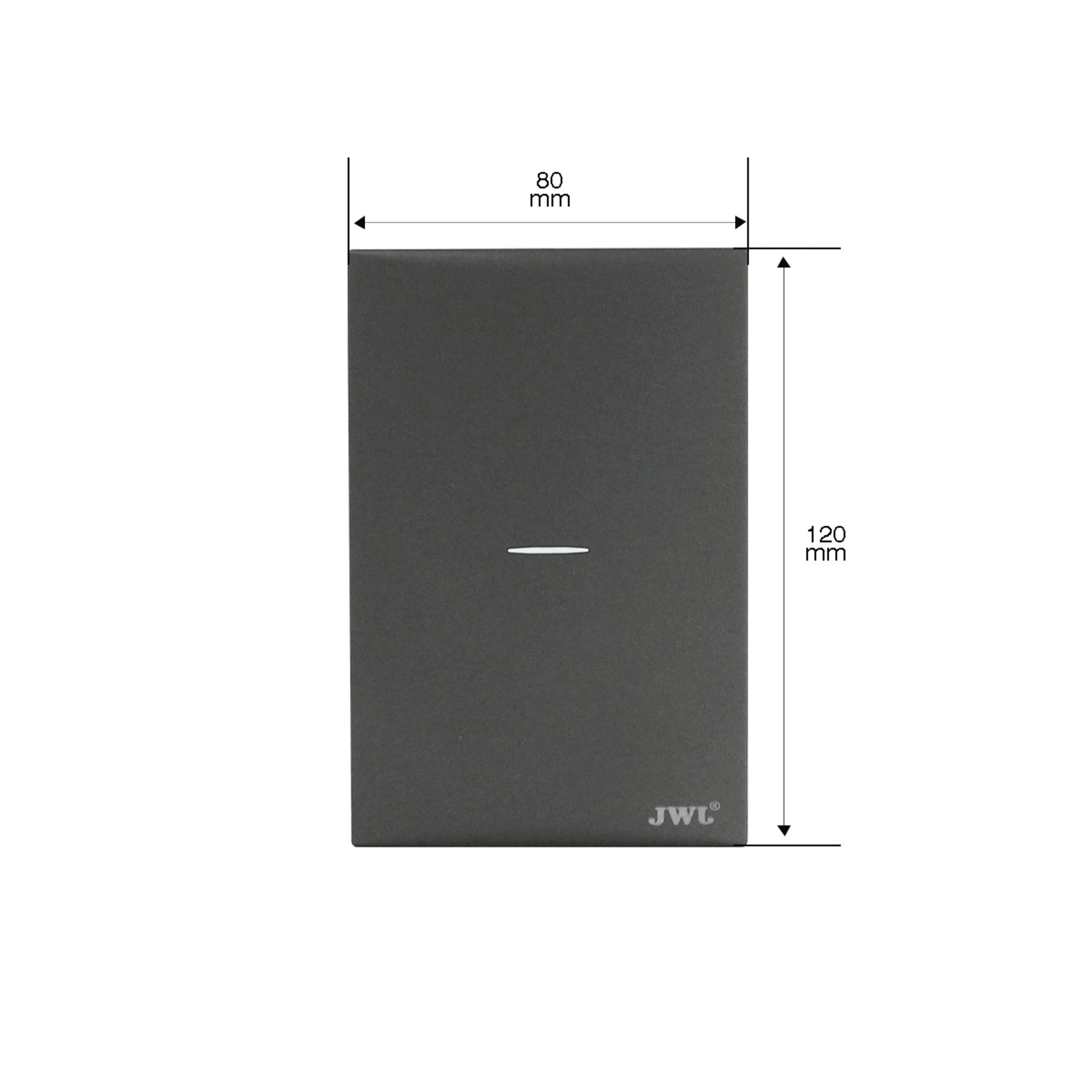 Placa con Interruptor Sencillo 10 A 127 V 60 Hz.
