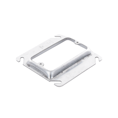 Sobretapa Cuadrada Galvanizada de 4", realce de 1/2".