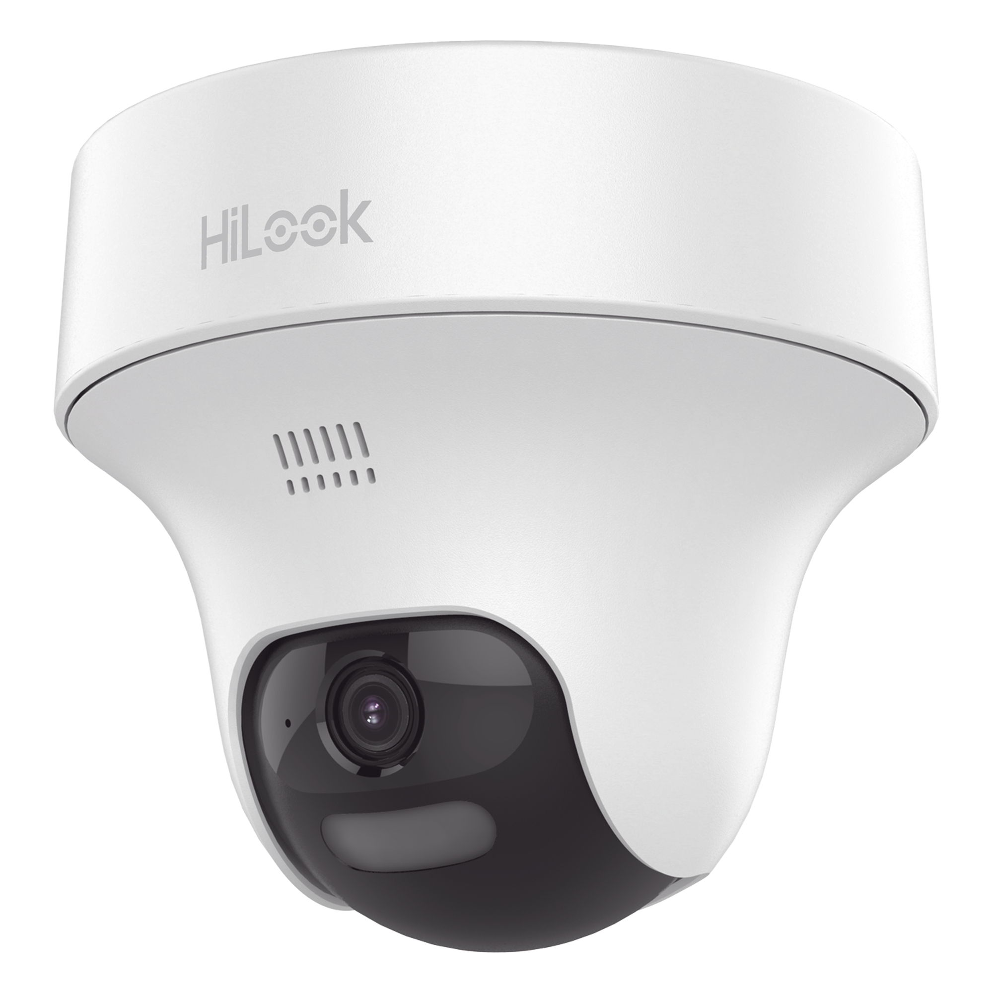 [Audio Bidireccional + Dual Light + ColorVu] PT TURBOHD 3K (5 Megapíxel) / Lente 3.6 mm / 25 mts IR EXIR + 20 mts Luz Blanca / Micrófono y Bocina Integrado / dWDR / Uso Interior / Plástico — HiLook by HIKVISION · SKU THC-T157-PTLTS