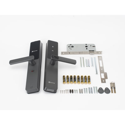 Cerradura Inteligente / Cerrojo Tipo Americano / Wi-Fi / Bluetooth  /  Códigos Temporales Para Visitantes / Lectura de Huella / Lectura de Tag / Contraseña /  Botón para Timbrar / Apertura remota desde la APP /  No Requiere Hub 