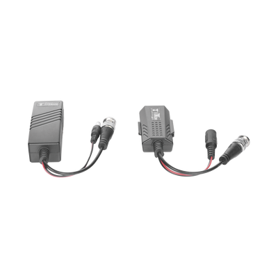 Kit de transceptores activos TURBO HD. Convierte 36/24 Vcc a 12 Vcc regulados, a través de cable UTP Cat5e / 6. Transmision de 200 m (Revisar tabla de resoluciones )