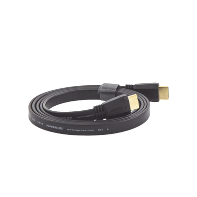 Cable HDMI 2.0 Plano de 1.5 Metros (4.92 Pies) / 4K@60Hz / HDR / 3D / HEC (Canal Ethernet HDMI) / ARC (Canal de Retorno de Audio / Color Profundo de 48 Bits / Audio de 32 Canales / HDCP / Audio Dolby True HD 7.1 / 18 Gbps / EstaÑado y Triple Blindaje / A