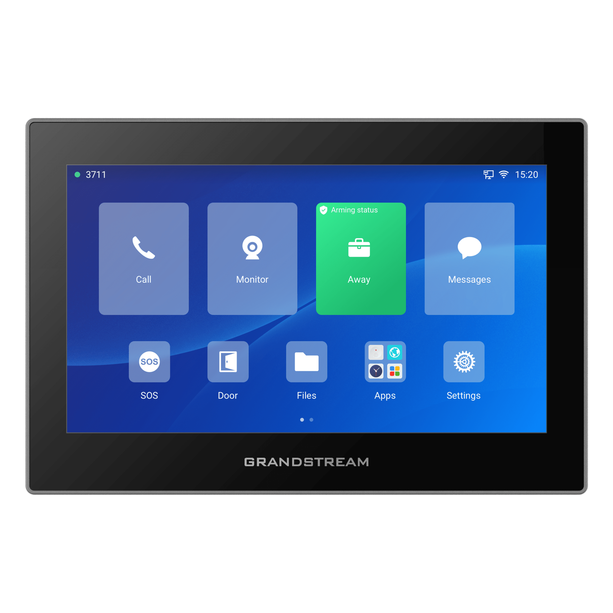 Estación de Intercomunicación SIP con Wi-Fi 6, Bluetooth y Control Total para Agendamiento de Salas y Edificios Inteligentes (Color Negro) — GRANDSTREAM · SKU GSC-3575