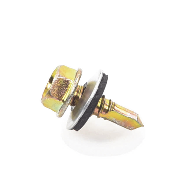 Tornillo Punta Broca Sello Montado 6.4 X 25 mm (1/4" X 1") Caj. C/100pz.
