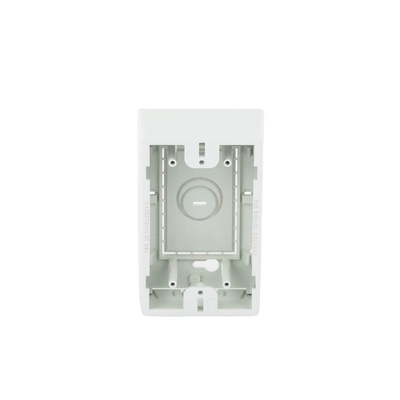 Caja de Montaje Superficial, Para Placas de Pared (Face Plates), Color Blanco