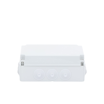 Caja Estanca de PVC Para Derivación y Conexión, 12 Entradas, Tapa Atornillada, 300x220x120 mm (Área interna), Uso Exterior IP55, Material que no Propaga el Fuego y Libre de Hálogenos