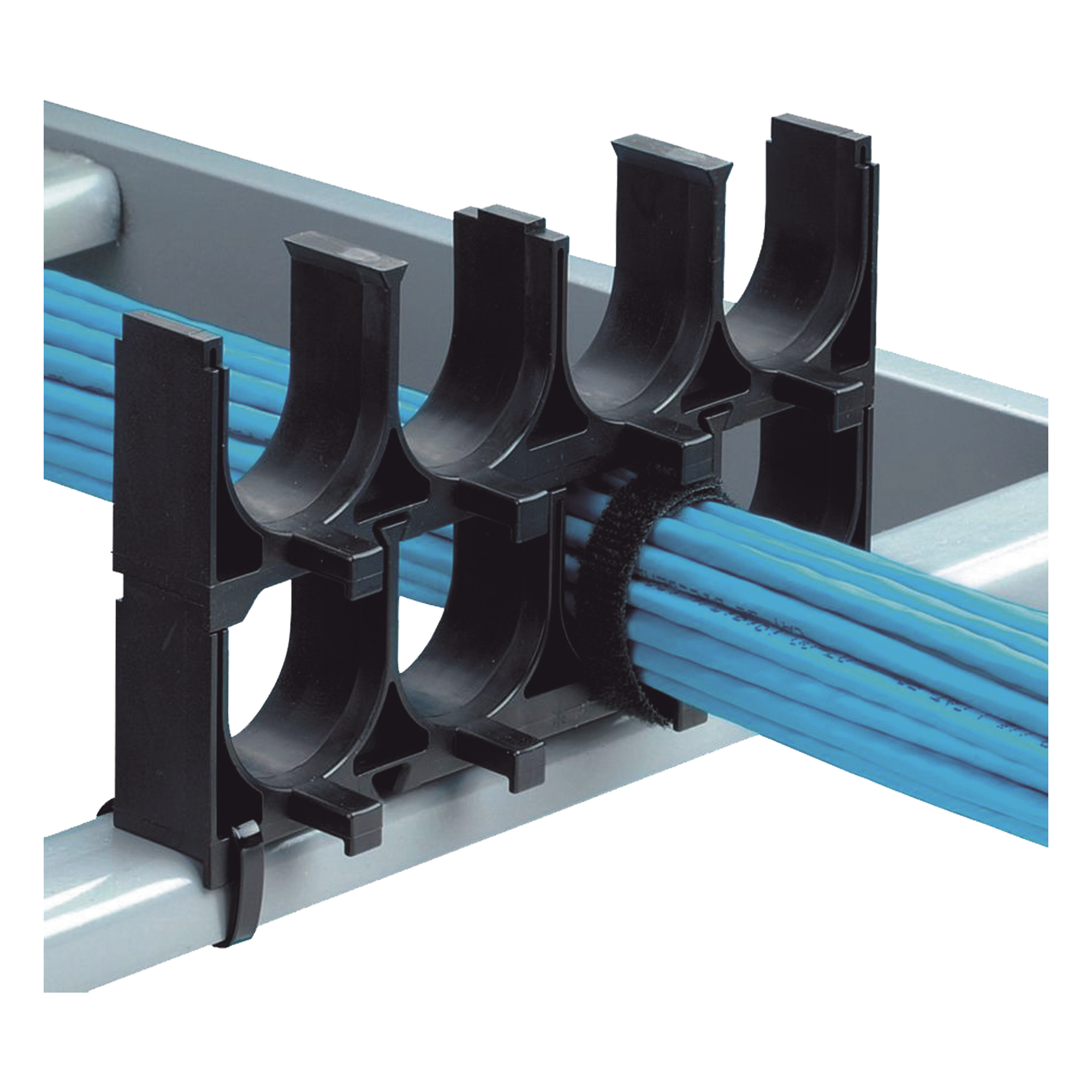 Espaciador de Cables de Nylon 6.6, Con 1 Espacio de 1.25 in (31.8 mm) de Diámetro, Color Negro, 1 Pieza — PANDUIT · SKU CRS1-125-X