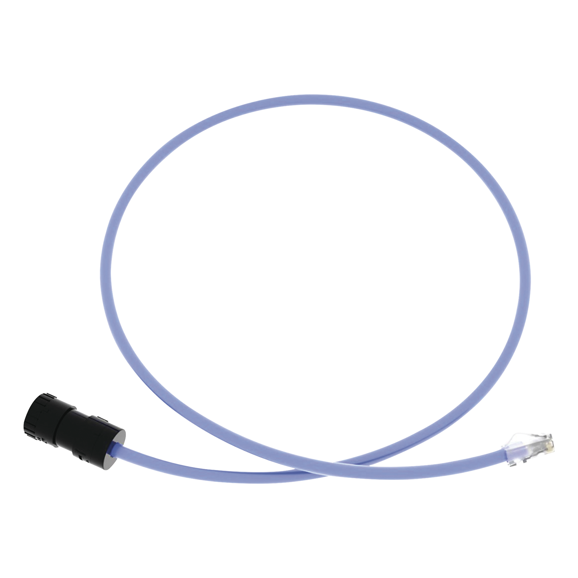 Cable de Conexión en Campo Jack a Plug RJ45 / Cat 6A / CMP Plenum / 1 m (3.28 ft) / Azul — PANDUIT · SKU FC-ICCP1MBU