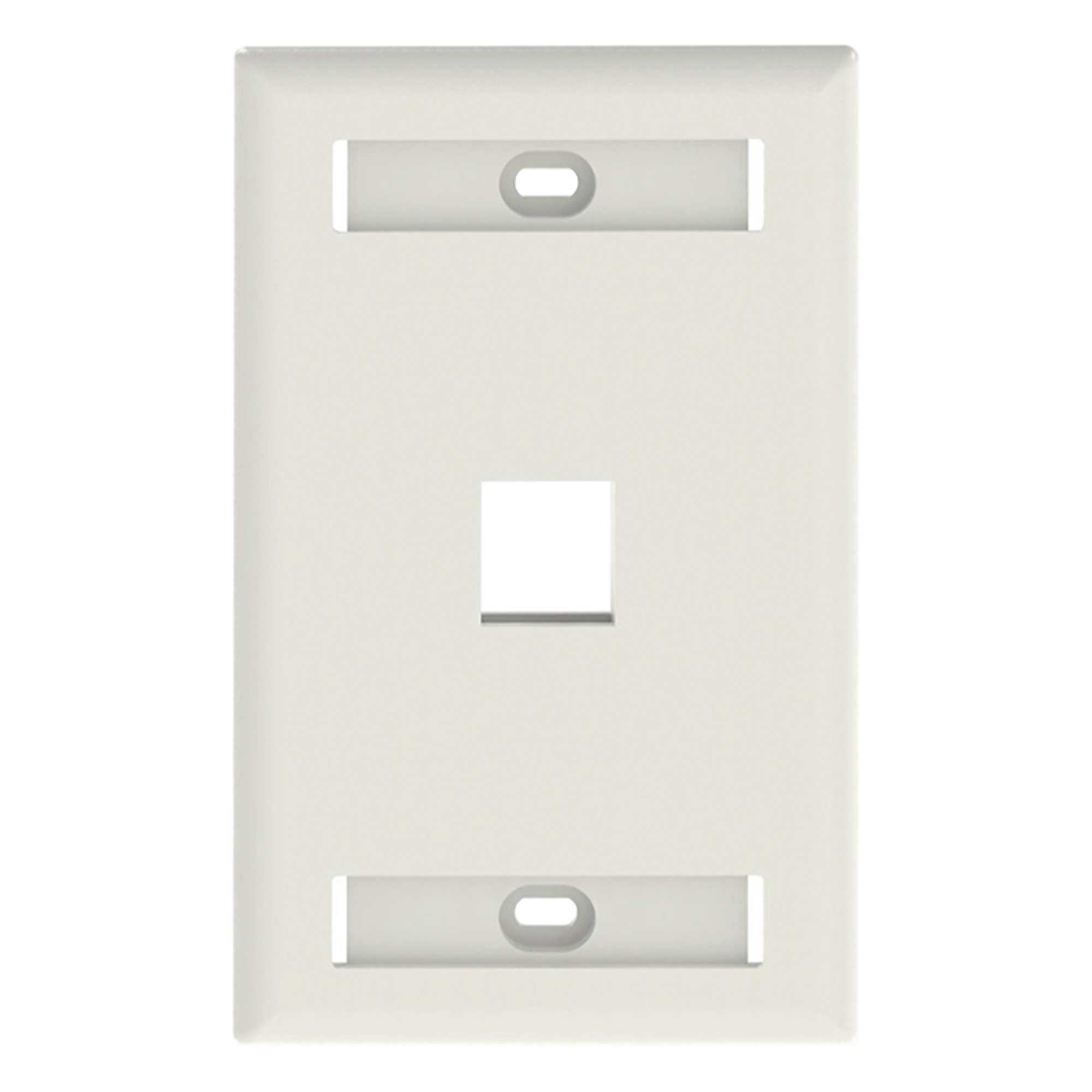 Placa de Pared Vertical, Salida Para 1 Puerto Keystone, Con Espacios Para Etiquetas, Color Blanco Mate — PANDUIT · SKU NK1FIWY