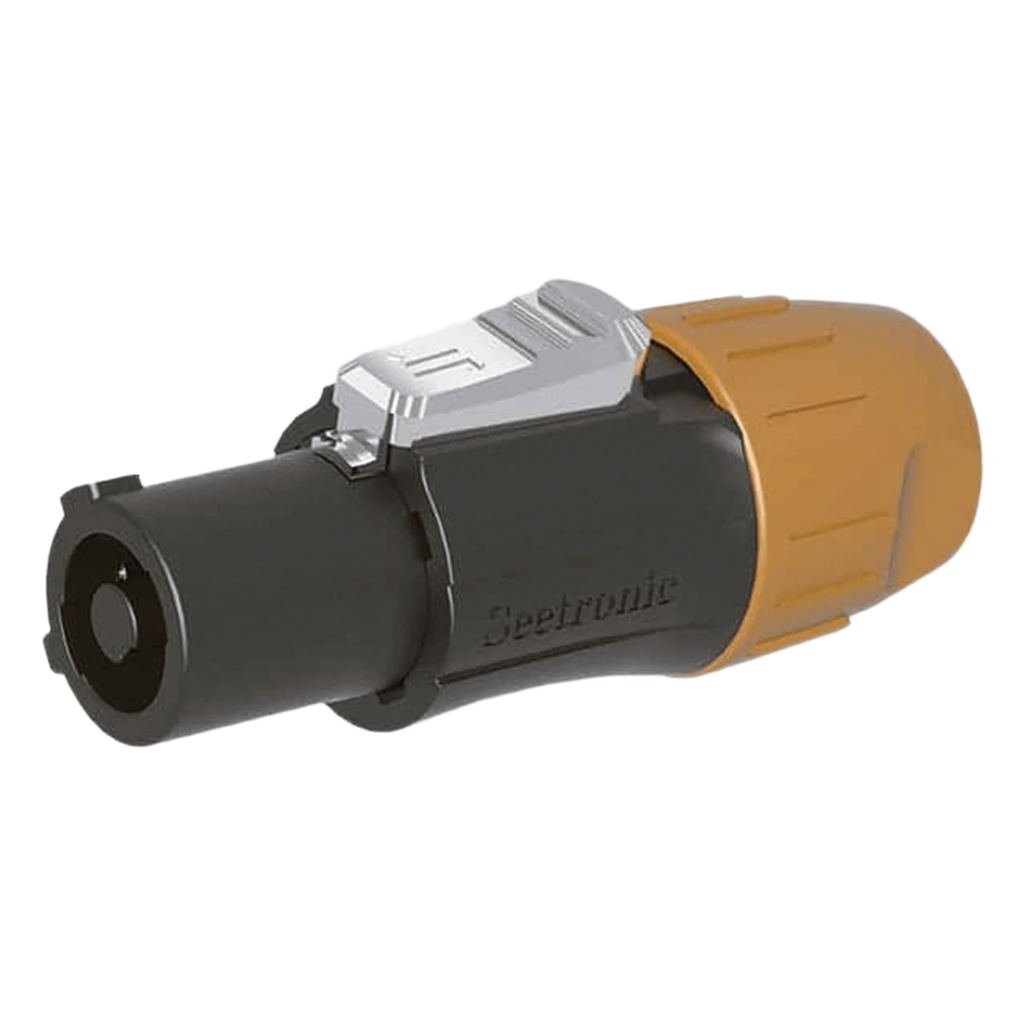 POWERCOM, línea, neutro y conexión a tierra de seguridad preadaptada IP65 Color Negro — SEETRONIC · SKU SAC3FCB-N-W