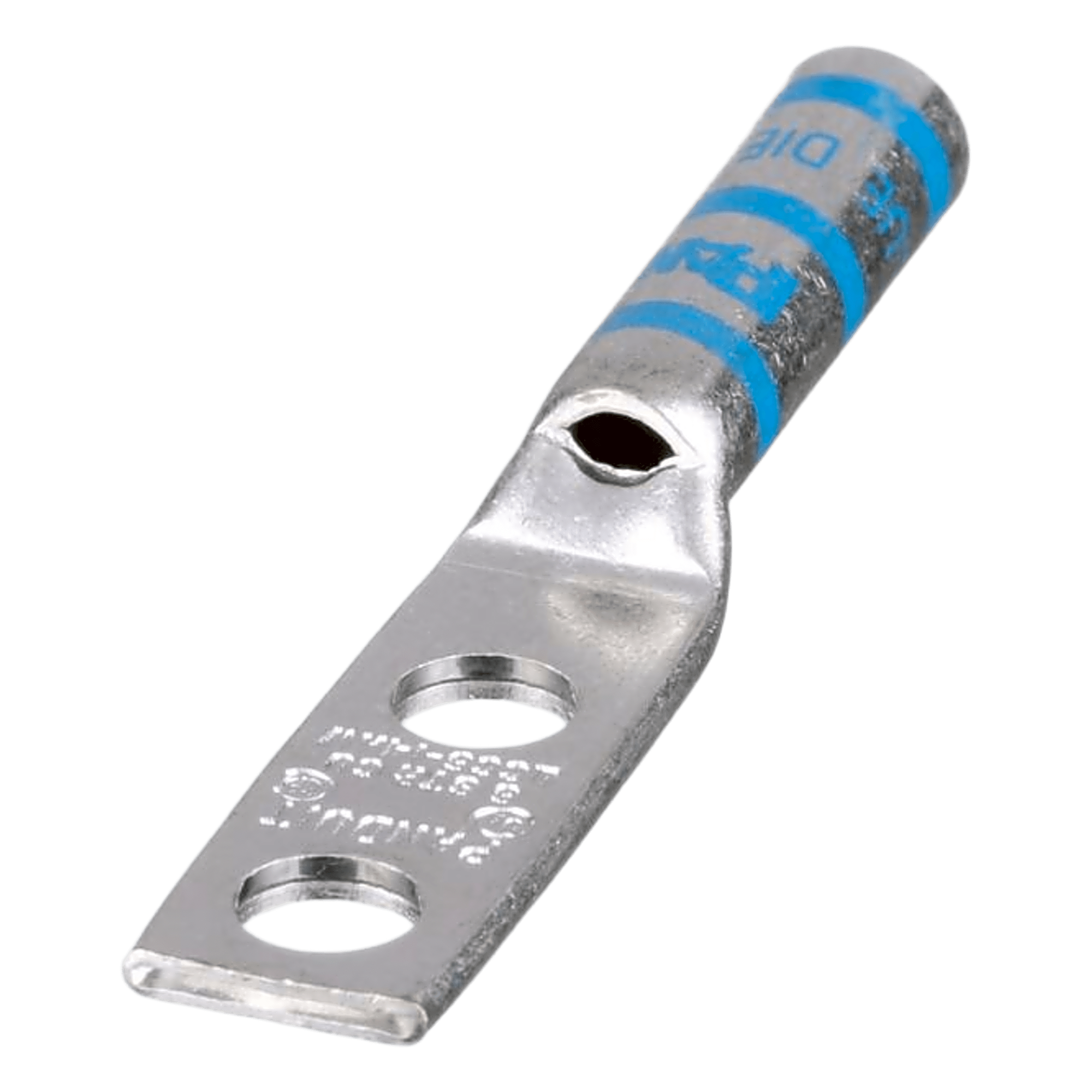 Terminal Doble Ojillo para Cable 6 AWG, Orificio 1/4, Distancia de 16mm entre orificios. 1 Pieza — PANDUIT · SKU LCC614AWL1PZ