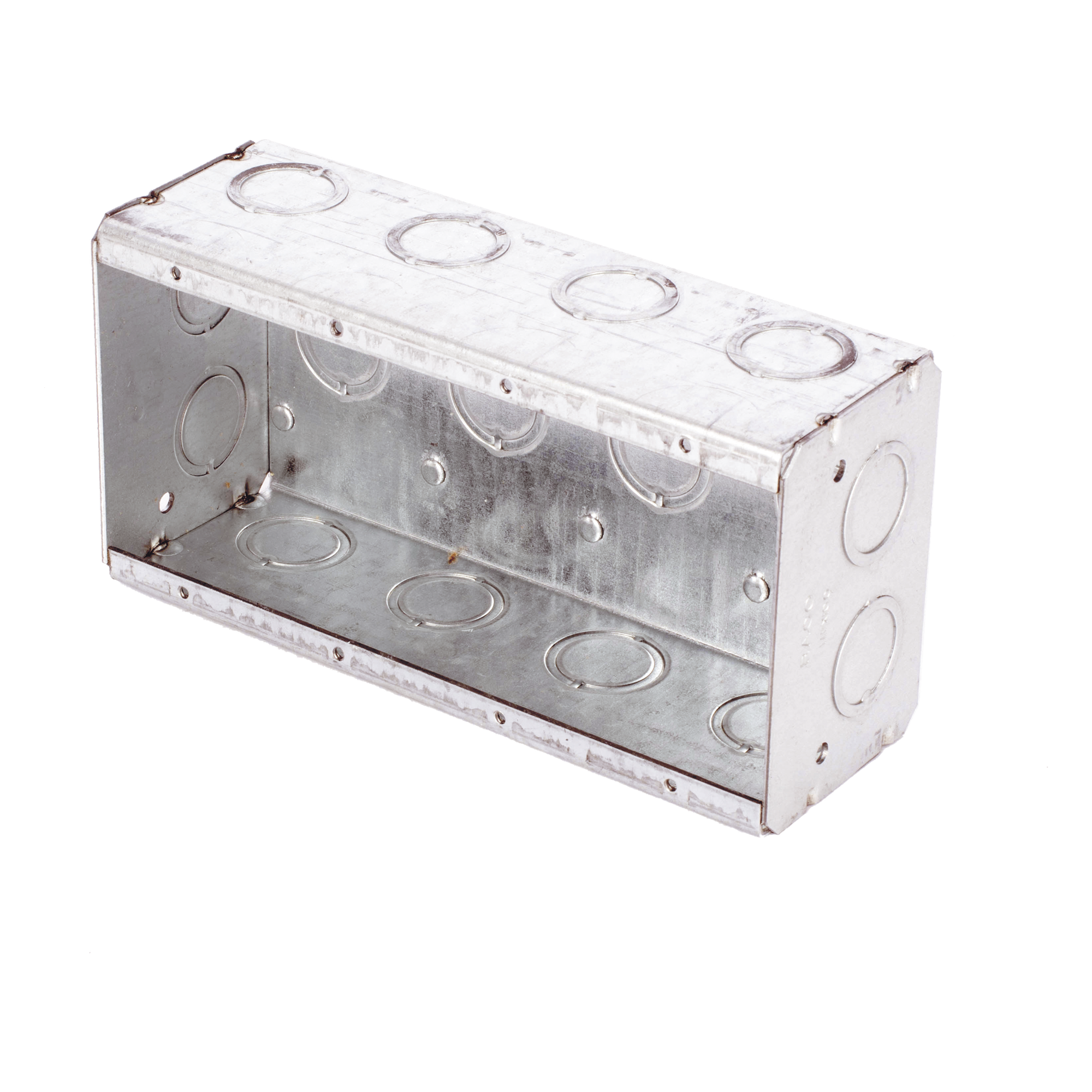 Caja Multigang de 4 Gangs,/ Profundidad de 2-1/2"/ 20 TKO (1/2"- 3/4"). — RACO · SKU HUB-693