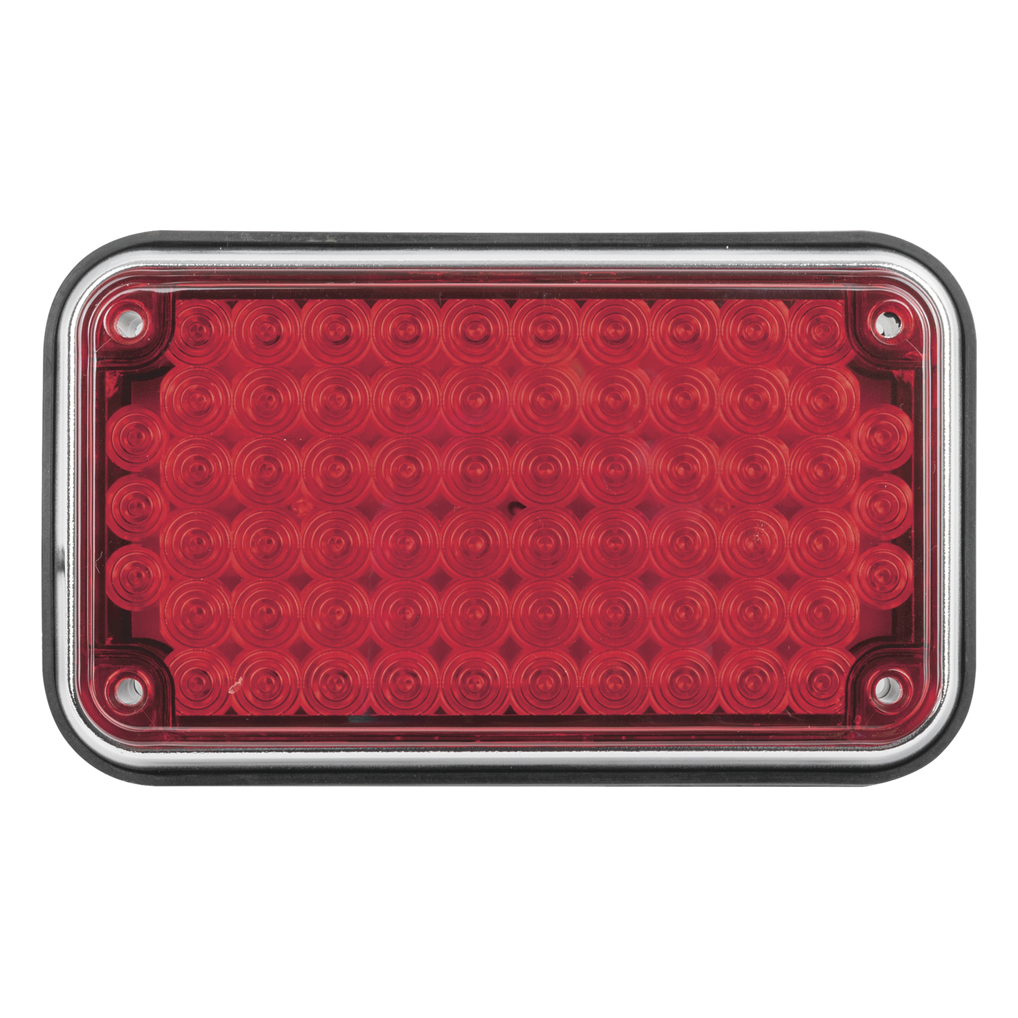 Luz de Advertencia de 6X4", Color Rojo, Ideal para Ambulancias