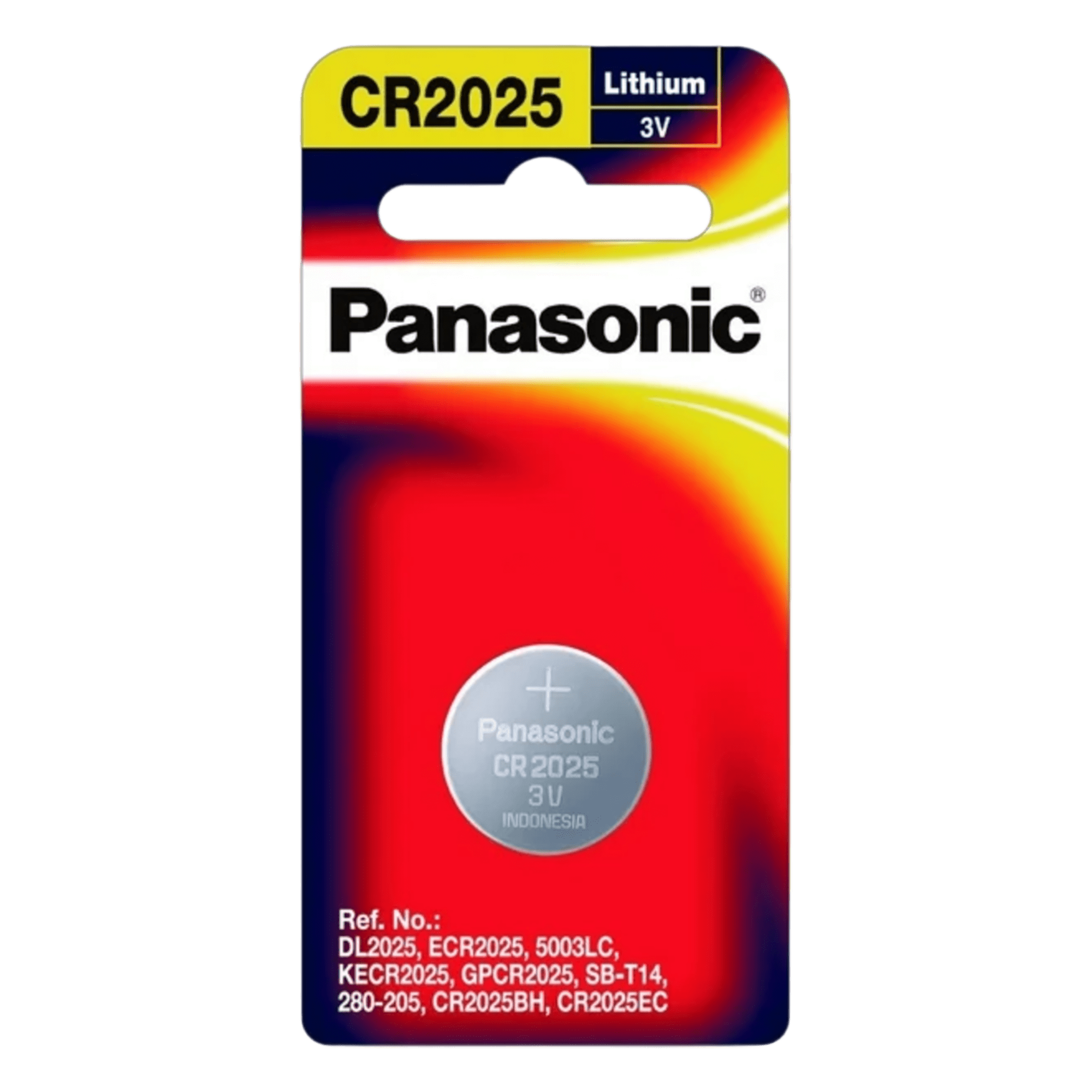 Batería de Larga Duración / 3 V Litio @ 150 mAh — PANASONIC · SKU CR2025PM