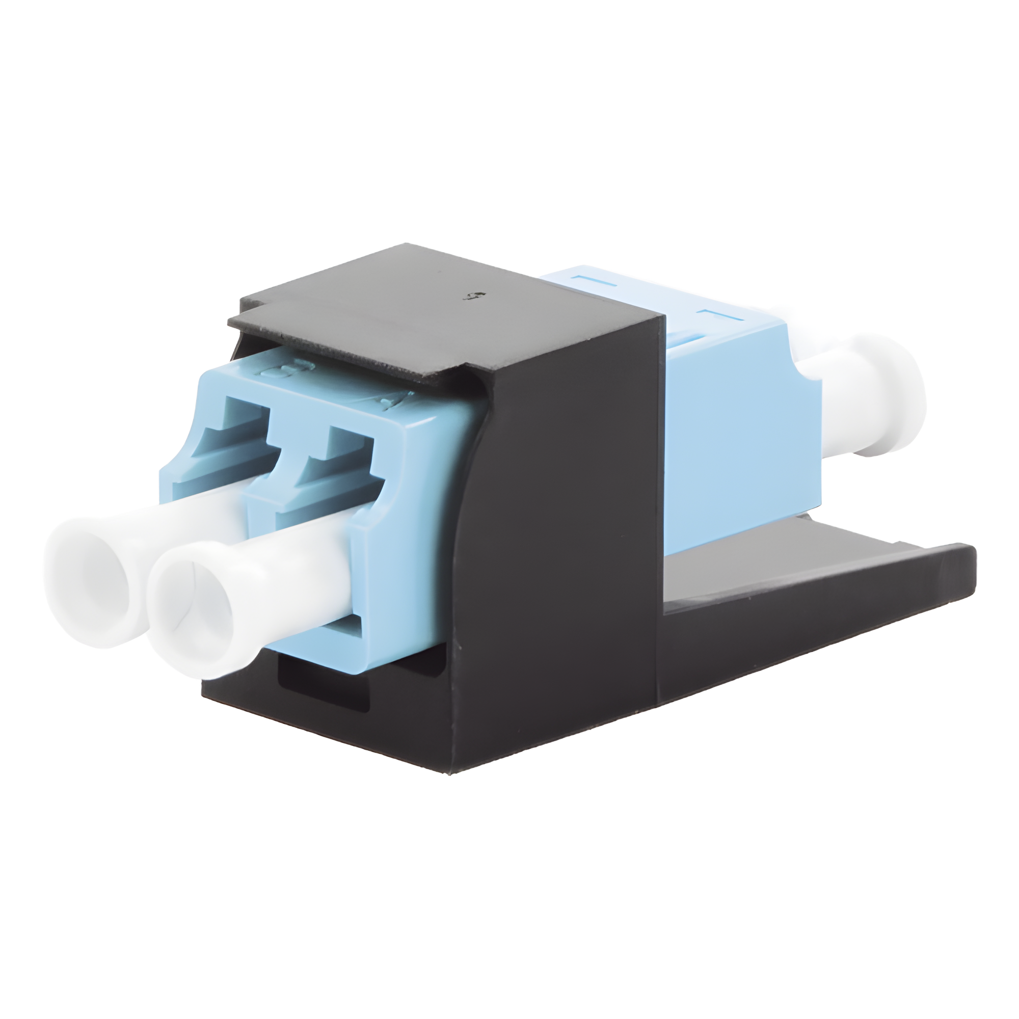 Módulo Acoplador LC Duplex, para Fibra Óptica Multimodo OM3/OM4, Tipo Mini-Com, Color Aqua — PANDUIT · SKU CMDSAQLCZBL