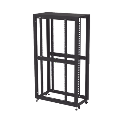 Gabinete Profesional para Telecomunicaciones de 45UR, 1200 mm Profundidad, Incluye 2 Organizadores Verticales de 45 Unidades de Rack, Se envía el Gabinete Armado.