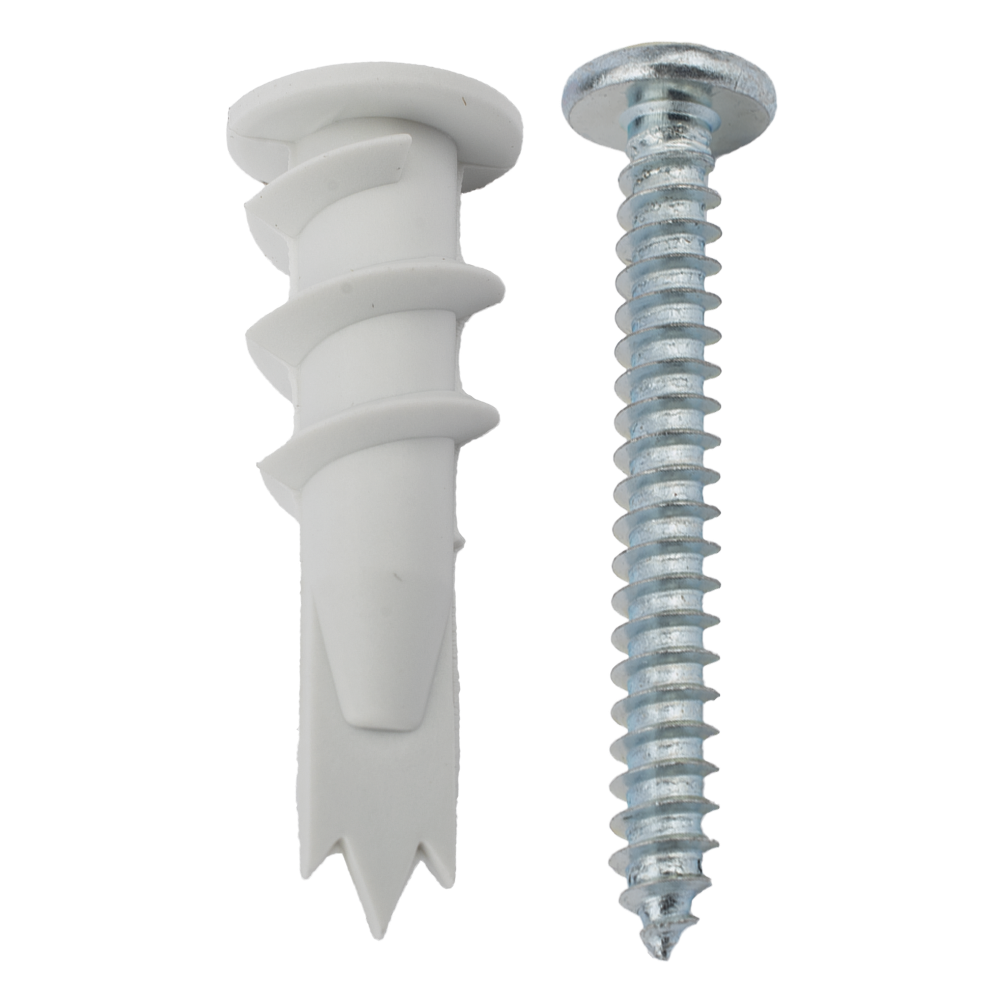 Kit de 10 taquetes autoperforables y 10 tornillos 10mm x 1 1/2" (1301-05002)
